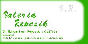 valeria repcsik business card